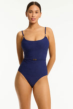 Load image into Gallery viewer, Sea Level De Soleil Scoop Neck One Piece (French Navy)
