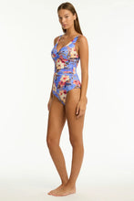 Load image into Gallery viewer, Sea Level Cross Front One Piece (Blue Hawaii)
