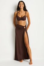 Load image into Gallery viewer, Sea Level Mythos Ring Cover Up Skirt (Cocoa)
