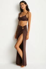 Load image into Gallery viewer, Sea Level Mythos Ring Cover Up Skirt (Cocoa)
