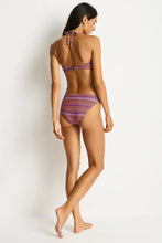 Load image into Gallery viewer, Sea Level Tessera U Bar Bandeau Bikini Top (Blue )
