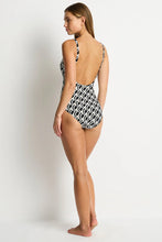 Load image into Gallery viewer, Sea Level Costa Chain Link Longline One Piece Swimsuit (Black)
