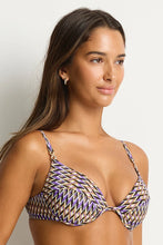 Load image into Gallery viewer, Sea Level Tessera Push Up Bikini Top (Cocoa)
