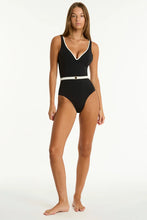Load image into Gallery viewer, Sea Level Babylon Plunge One Piece (Black)
