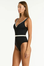 Load image into Gallery viewer, Sea Level Babylon Plunge One Piece (Black)
