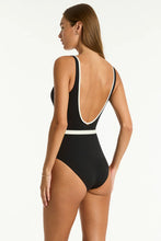 Load image into Gallery viewer, Sea Level Babylon Plunge One Piece (Black)
