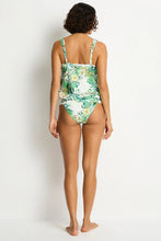 Load image into Gallery viewer, Sea Level Breezer Blouson Tankini - Multifit Singlet  (White Multi)
