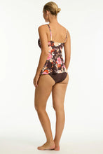 Load image into Gallery viewer, Sea Level Rosewood Cross Front Swing Tankini Top (Cocoa)
