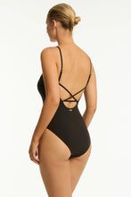 Load image into Gallery viewer, Sea Level Eclipse High Neck One Piece (Black)
