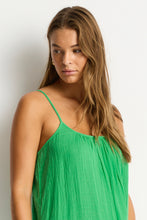 Load image into Gallery viewer, Sea Level Sunset Tie Back Sundress (Kelly Green)
