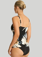 Load image into Gallery viewer, Sea Level La Luna Cross Front Swing Tankini  Top -  Black
