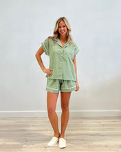 Load image into Gallery viewer, Linens Unlimited Short PJ Set - (Green Check)
