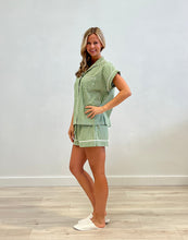 Load image into Gallery viewer, Linens Unlimited Short PJ Set - (Green Check)
