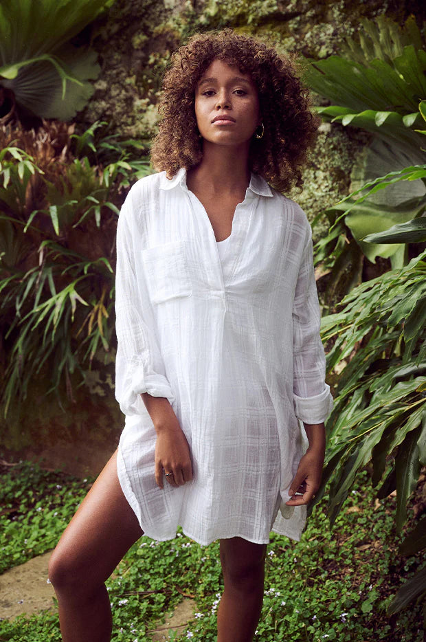 Sunseeker Picnic Painters Shirt (White)