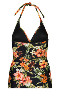 Quayside Wrap Tri Tankini Kawena  (Black)
