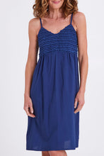 Load image into Gallery viewer, VICTORIA&#39;S DREAM Boudoir Bamboo Frilly Nightie (Navy)
