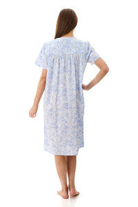 Givoni 6BV37E Eliza Short Sleeve Short Nightie (Blue)