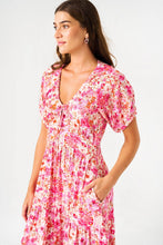 Load image into Gallery viewer, Primrose the Label Ava-Rose Midi Dress (Pink Floral)
