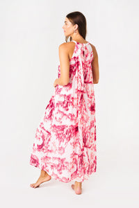 Primrose The Label Lucinda Maxi Dress (Pink & White)