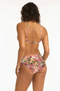 Sea Level Wildflower Mid Bikini Pant (Pink)