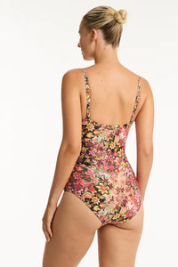 Sea Level Wildflower Twist Front DD/E One Piece (Pink)