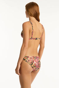 Sea Level Wildflower Longline Tri Bikini Top (Pink)