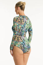 Load image into Gallery viewer, Sea Level Wildflower Long Sleeve One Piece (Sea)
