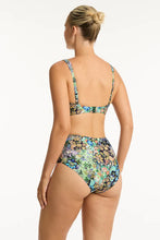 Load image into Gallery viewer, Sea Level Wildflower G Cup Cross Front Bra Top (Sea)
