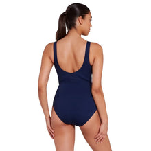 Load image into Gallery viewer, Zoggs Spatial Wrap Front Swimsuit -  chlorine resistant
