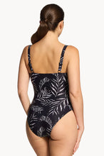 Load image into Gallery viewer, Zoggs Chlorine resistant One Piece Safari Leaf (Black)
