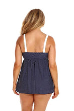 Load image into Gallery viewer, CAPRIOSCA CD9780 SWING TANKINI TOP (NAVY/WHITE)
