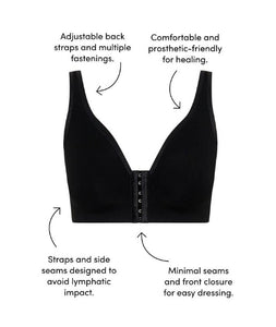 Berlei Post-Surgery Recovery Wire-free Bra (Black) (Nude)