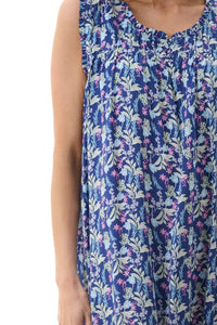 Givoni 6AF30M Maria Sleeveless Short Nightie (Navy)