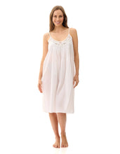 Load image into Gallery viewer, GIVONI -  Short Dobby  Cotton Chemise Nightie (Multi)
