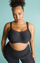 Load image into Gallery viewer, Panache Activate Underwired Sports Bra – Black /Orange
