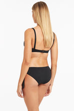 Load image into Gallery viewer, Sea Level Eco Essentials Tie Side Regular Bikini Pant (Black)
