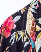 Load image into Gallery viewer, Floressents Paradise Diamond Kimono Robe (Black)
