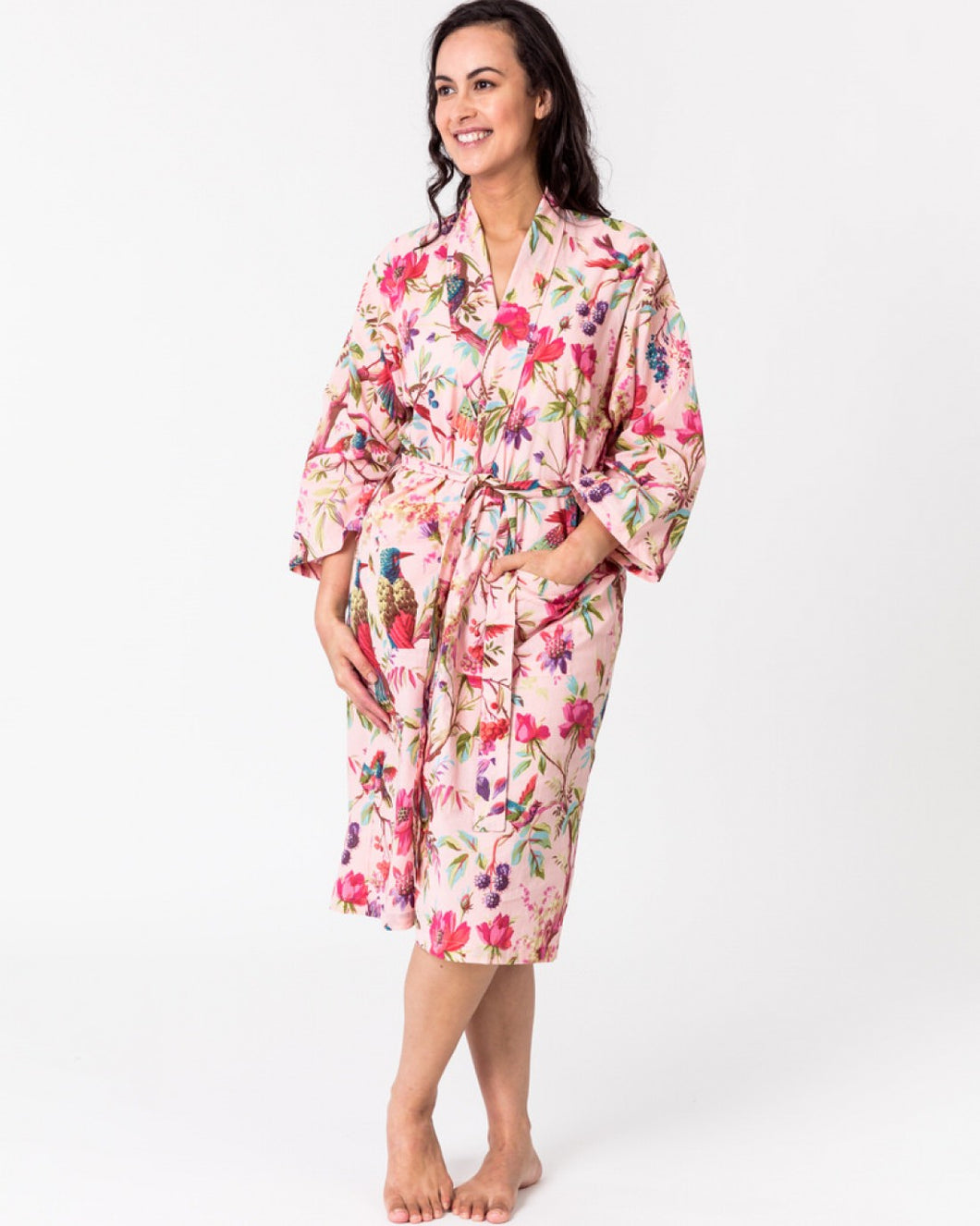 Floressents Paradise Cotton Kimono (Rose)