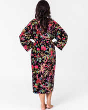 Load image into Gallery viewer, Floressents Paradise Cotton Velvet Kimono (Black)
