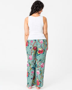 Floressents Cotton Lounge Pants Tree of Life (White )(Indigo) (Pale Aqua)