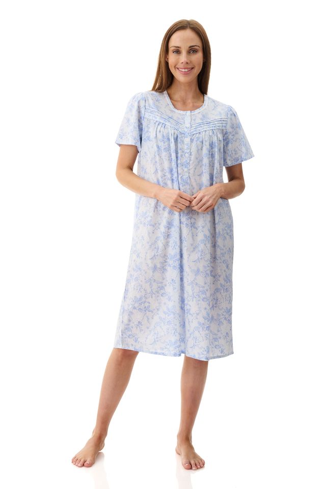 Givoni 6BV37E Eliza Short Sleeve Short Nightie (Blue)