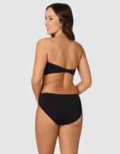 Load image into Gallery viewer, Nip Tuck Swim Underwire Bandeau Bikini Top (Black)
