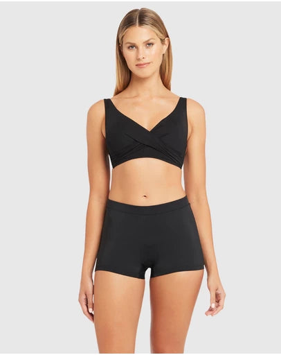 Sea Level Eco Essentials Katie Boy Leg Pant (Black)