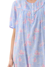 Load image into Gallery viewer, Givoni 6AF21J Jessica Short Sleeve Short Nightie (Blue),
