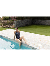Load image into Gallery viewer, Zoggs Jumera Chlorine Resistant Ruched Front swimsuit (Black)
