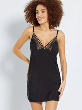Load image into Gallery viewer, Sans Complexe Chemise Nightie 51SAK Navy , Black / Nude
