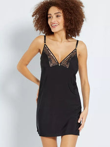Sans Complexe Chemise Nightie 51SAK Navy , Black / Nude