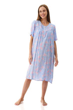 Load image into Gallery viewer, Givoni 6AF21J Jessica Short Sleeve Short Nightie (Blue),
