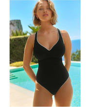 Load image into Gallery viewer, Panache Aurora Lara Plunge Swimsuit (Black)
