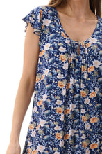 Load image into Gallery viewer, Givoni Sandra 6KV81S Flutter Sleeve Short Nightie (Navy)
